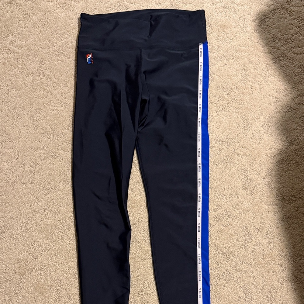 P.E Nation Midnight Leggings with Royal Blue Accent